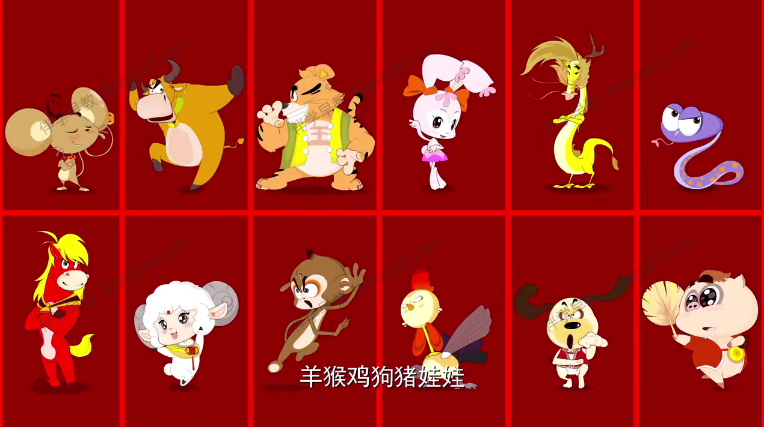 民俗神话动画片《十二生肖》全40集-中文动画-第1张