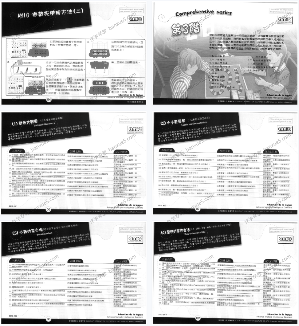 逻辑思维锻炼《欧智宝逻辑思维教材》AMIQ电子资料共90册PDF-早教课程-第2张