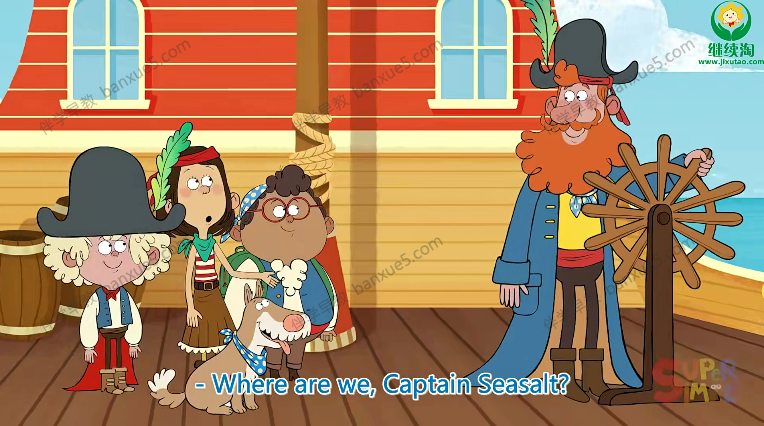 英语单词启蒙动画《海岸船长和ABC海盗Captain Seasalt The ABC Pirates》英文版全26集-自然拼读-第4张