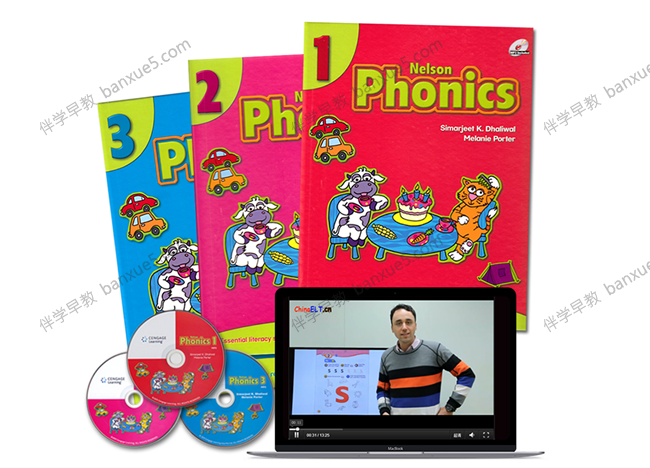 儿童自然拼读视频课程《尼尔森自然拼读 Nelson Phonics》共175集+3册原版电子教材PDF-自然拼读-第1张