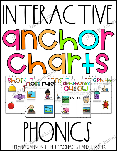 自然拼读交互式锚图《Interactive Anchor Charts》2册PDF-自然拼读-第1张