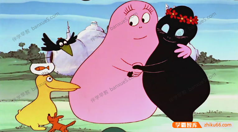 80后经典动画片《巴巴爸爸Les Barbapapa》中文版+英文版共300集-中文动画-第2张