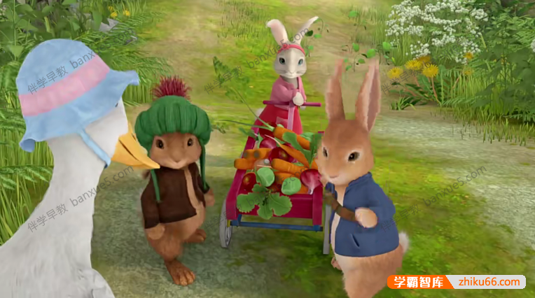 儿童英语启蒙动画《彼得兔Peter Rabbit》中英双语版本第一二季共110集-中文动画-第3张